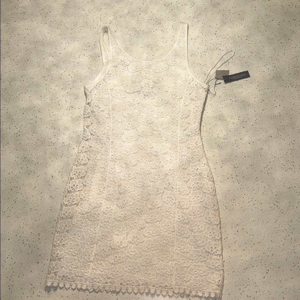 Jennifer Lopez Cream Lace Fabric